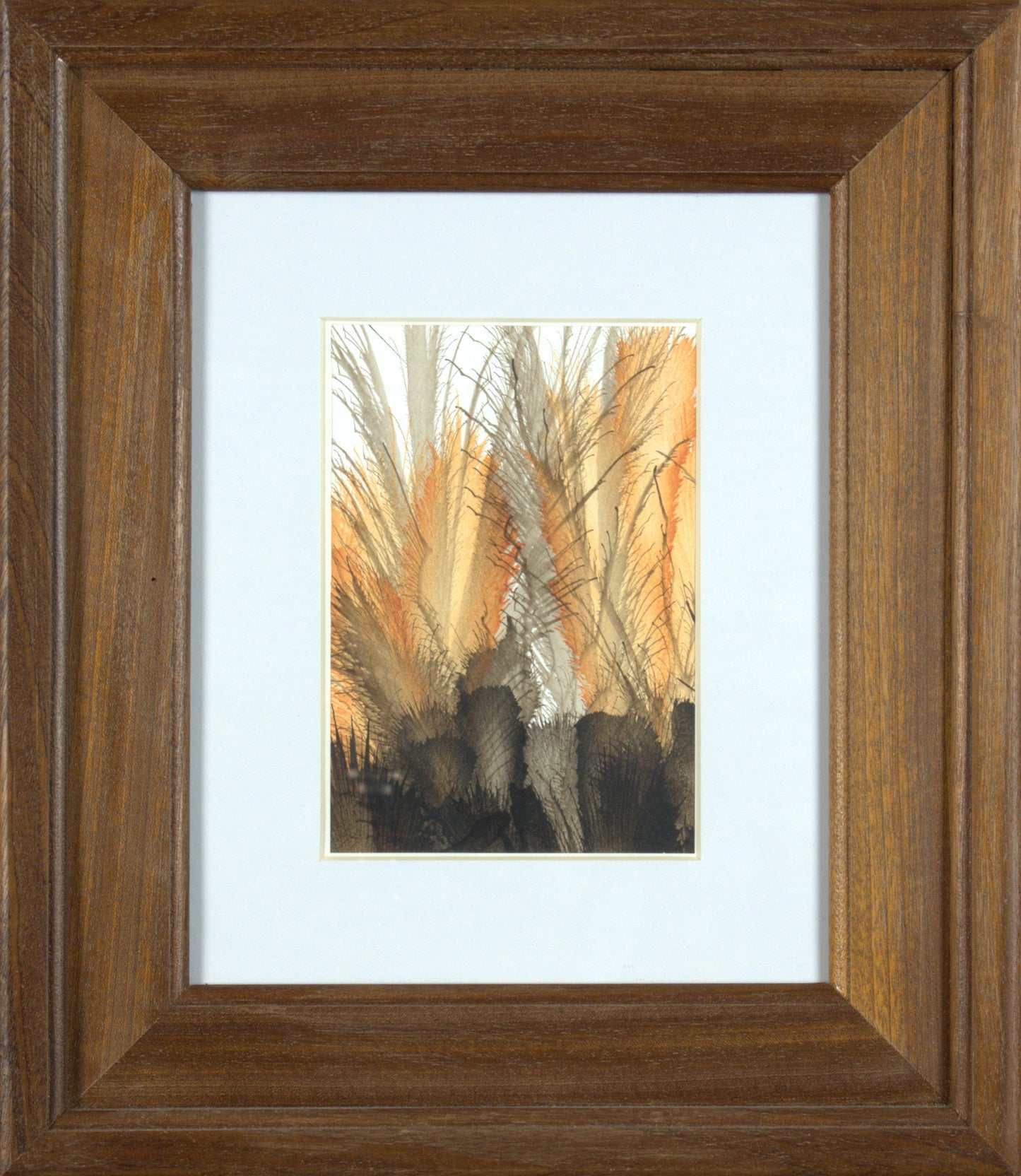 Aldebaran - 4.5"x6.5” Original Tempera Painting on Poster Paper in 12.5”x14.25” Custom Wooden Frame