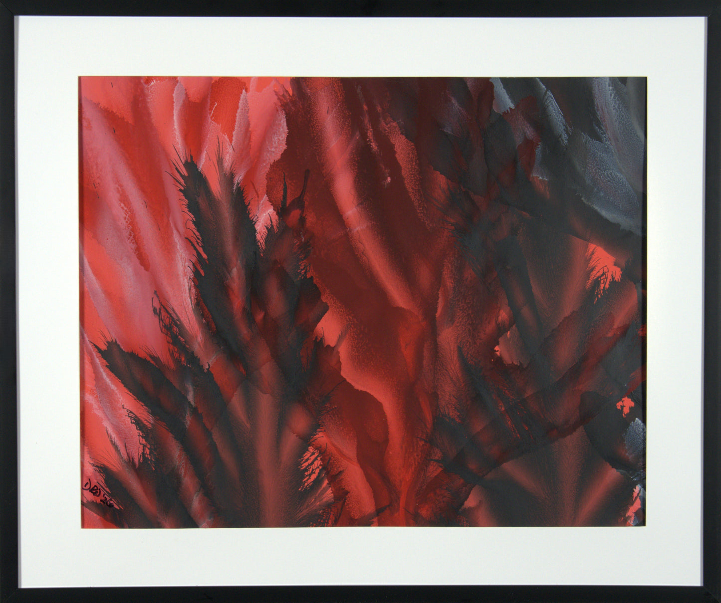 Toliman - 20"x 16" Original Acrylic Painting on Poster Paper in 24.75"x 20.75" Store Bought Frame