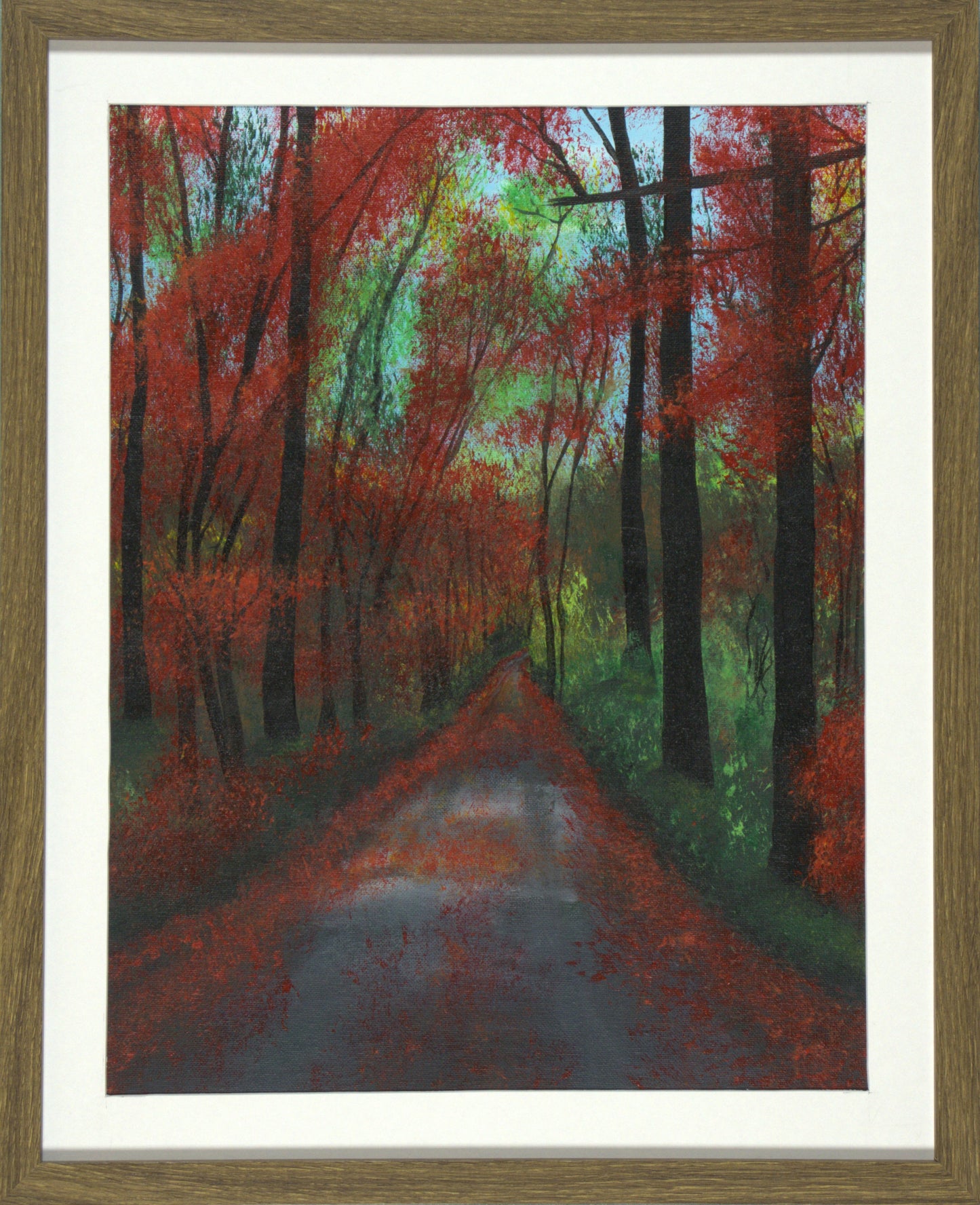 Autumn Road - 16"x20" on Canvas Board