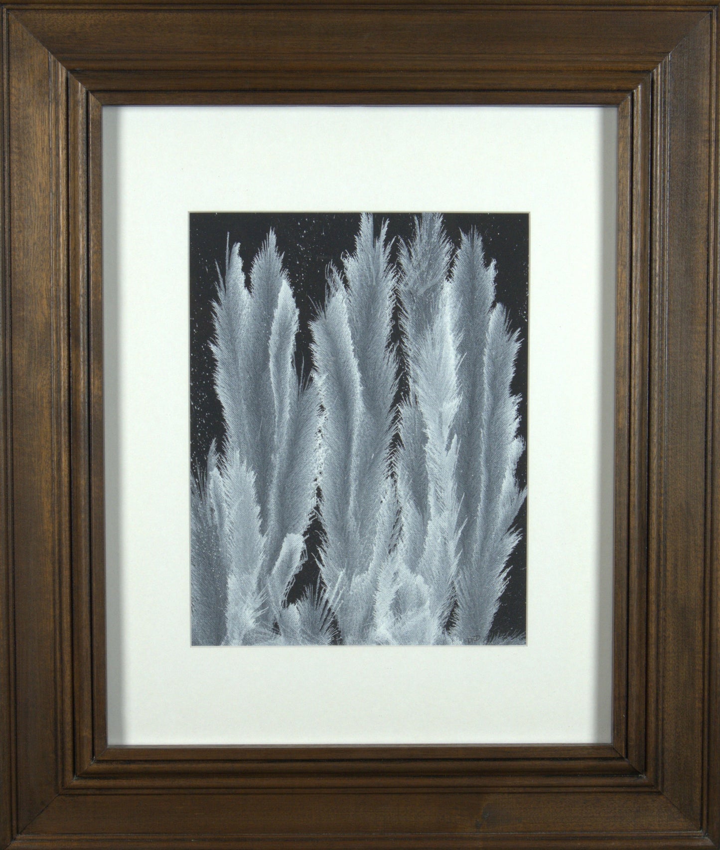 Sirius - 10”x14” Original Tempera Painting on Poster Paper in 23”x27” Custom Wooden Frame
