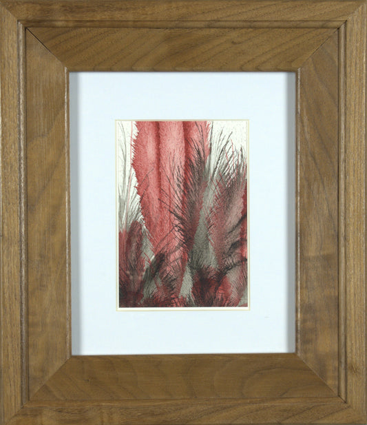 Antares - 4.5"x6.5” Original Tempera Painting on Poster Paper in 12.5”x14.25” Custom Wooden Frame