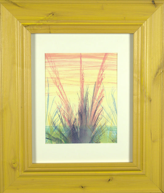 Capella - 8"x10” Original Tempera Painting on Poster Paper in 17.5”x20.5” Custom Wooden Frame