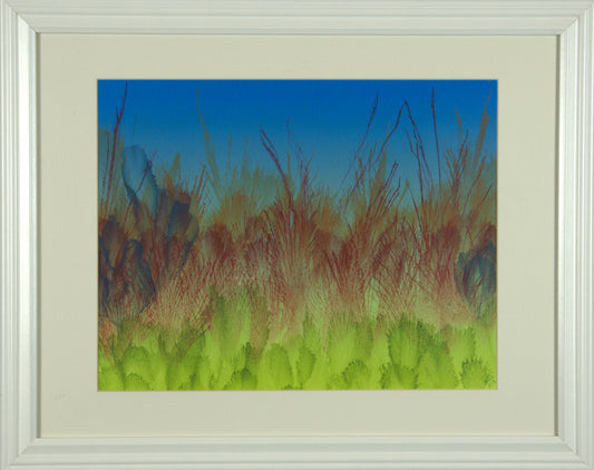 Castor - 13.5"x10.5” Original Tempera Painting on Poster Paper in 20”x16” Store Bought Frame