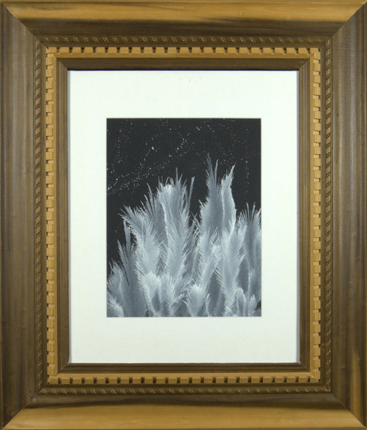 Polaris - 10.5"x13.5” Original Tempera Painting on Poster Paper in 25.25”x29.25” Custom Wooden Frame