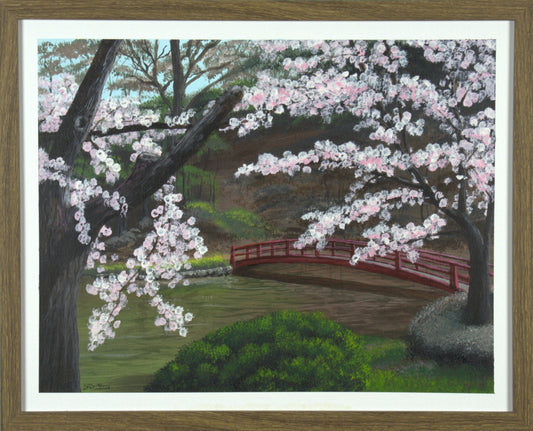 Japanese Garden - 20"x16" on Canvas Board