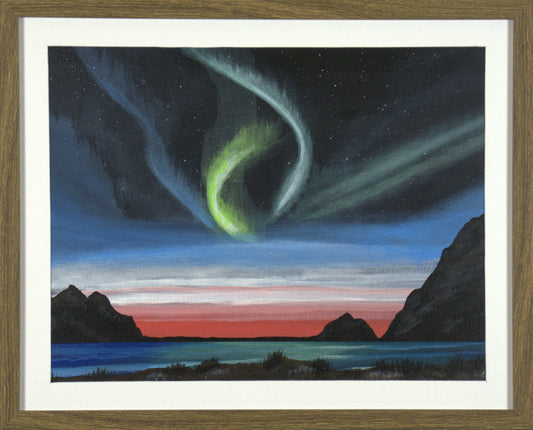Northern Lights - 20"x16" on Canvas Board