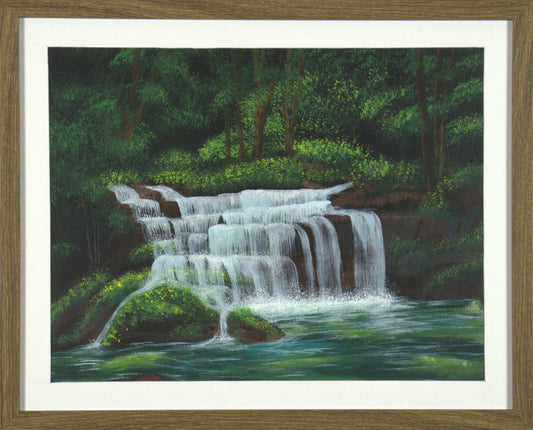 Peaceful Falls - 20"x16" on Canvas Board