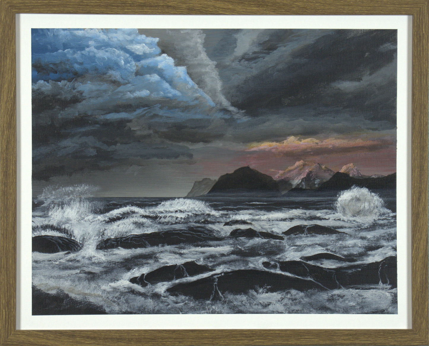 Stormy Seas - 20"x16" on Canvas Board